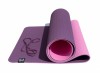 Коврик для йоги 6 мм двуслойный TPE бордово розовый FT-YGM6-2TPE-4 - магазин СпортДоставка. Спортивные товары интернет магазин в Дербенте 