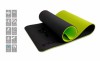 Коврик для йоги двухслойный 10 мм черно-зеленый FT-YGM10-TPE-BG - магазин СпортДоставка. Спортивные товары интернет магазин в Дербенте 