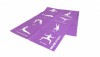 Складной коврик для йоги 4 мм с упражнениями FT-YGMF-04 - магазин СпортДоставка. Спортивные товары интернет магазин в Дербенте 