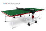 Теннисный стол для помещения Compact Expert Indoor green  proven quality 6042-21 - магазин СпортДоставка. Спортивные товары интернет магазин в Дербенте 