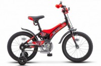 Детский велосипед Stels Jet 16" Z010 черный красный 2022 - магазин СпортДоставка. Спортивные товары интернет магазин в Дербенте 