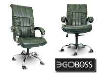 Офисное массажное кресло EGO BOSS EG1001 Малахит в комплектации ELITE натуральная кожа - магазин СпортДоставка. Спортивные товары интернет магазин в Дербенте 