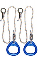 Детские гимнастические кольца треугольные  для ДСК синие  КГ02В - магазин СпортДоставка. Спортивные товары интернет магазин в Дербенте 