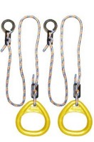 Детские гимнастические кольца треугольные  для ДСК желтые КГ02В - магазин СпортДоставка. Спортивные товары интернет магазин в Дербенте 