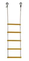 Детская веревочная лестница для ДСК  5 перекладин желтая ЛВ5-2В - магазин СпортДоставка. Спортивные товары интернет магазин в Дербенте 